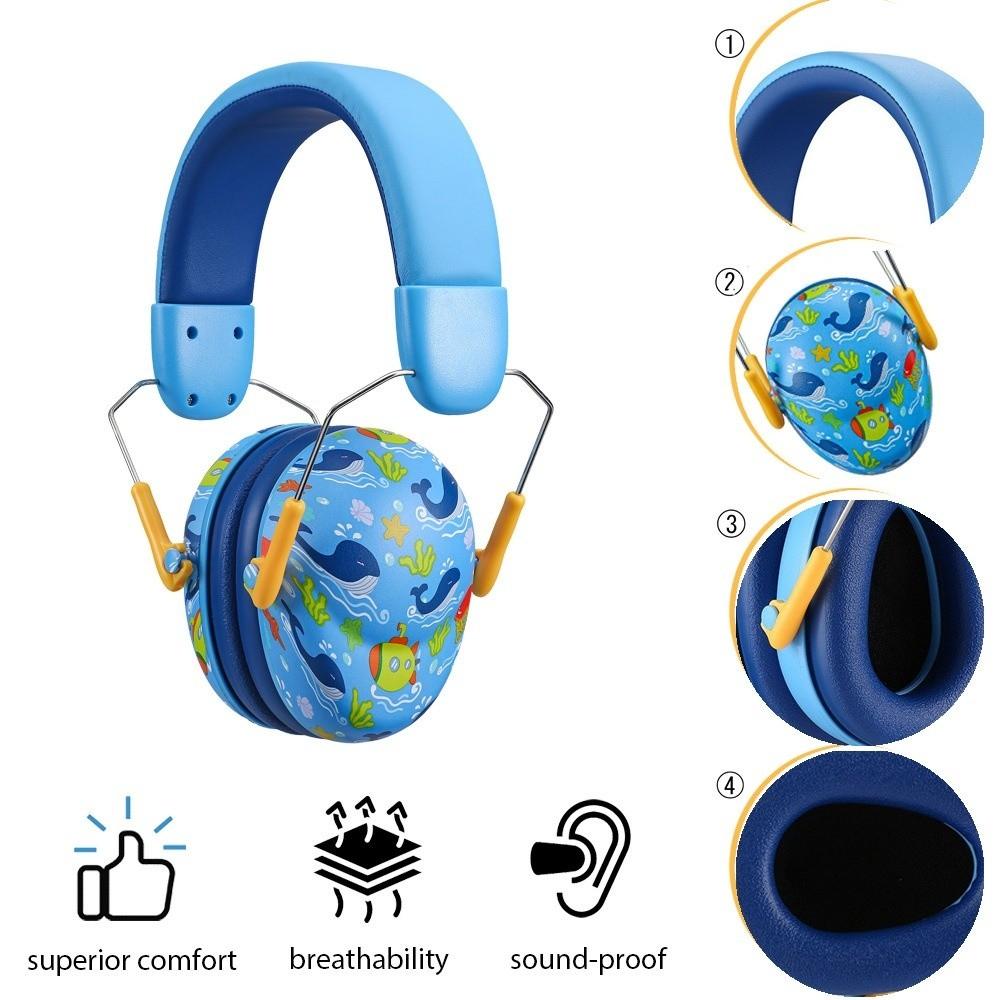 Anti Noise Baby Earmuffs Adjustable Hearing Protection Noise Reduction Ear Protector Noise Cancelling Ear Protection Earmuffs