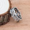 Fashion Hollow Braided Rings for Men Simple CopperColor Couple Anniversary Party Gift Finger Ring Women Punk Hiphop Jewelry
