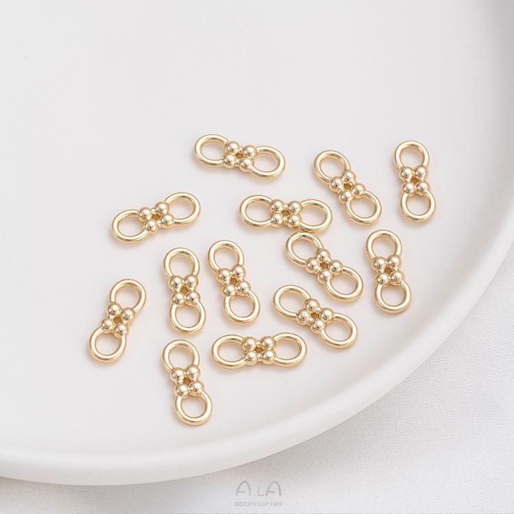 14K Gold-Filled Figure 8 Clasp for DIY Jewelry Making - Necklace & Bracelet Connector Component