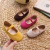 Girls' Cute Candy-Colored Summer Flats, Children's Solid Color Versatile Dance Performance Shoes for Young, Middle, and Older Kids