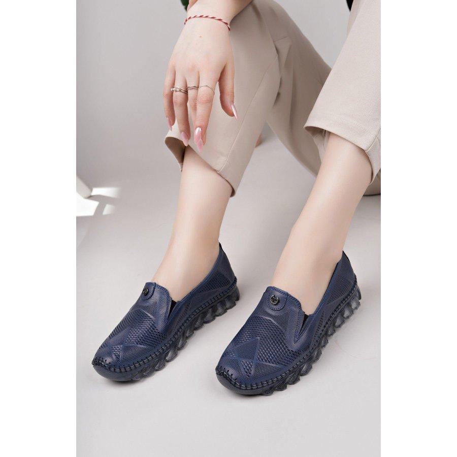 Women's Genuine Leather Casual Slip-On Comfortable Shoes