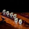 Simple Mini Shot Glasses Cups,Creative Cocktail Glass Cup Set With Wooden Tray,Shot Glass Cup,Liquor Sake Glasses Cup,Bar Tool