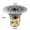 Stainless Steel Floor Drain Core Insect Proof Anti Odor Removable Seal Stopper Easy Install Odor Control Basin Drain Filter