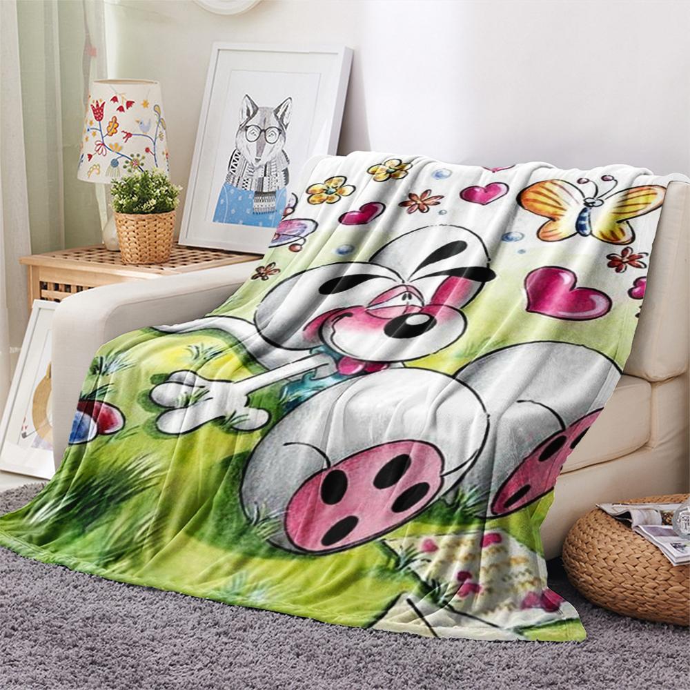 1 Pezzo Coperta in Flanella con Stampa Carina di Diddl, Alta qualità Confortevole per Tutte le Stagioni, Arredamento per la Casa, Calore e Comfort, Perfetta per Regali di Natale 35