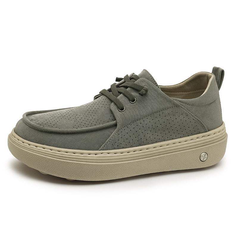 

Live broadcast new spring and autumn men s shoes canvas shoes casual trendy shoes old Beijing cloth shoes one pedal lazy shoes summer breathable 44