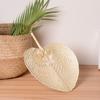 Pushan Arts Hand Made Fan Peach Shaped Bamboo Fan Summer Cool Air Fan Diy