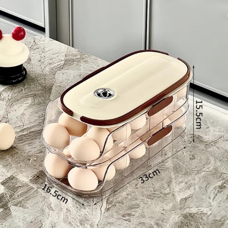 

JingJingRS Double-Layer Sliding Egg Dispenser