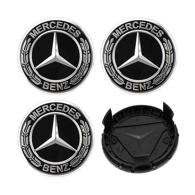 CRI14Pcs 75MM Car Wheel Center Hub Caps for Mercedes Benz GLE GLK SLK CLA CLK W203 W204 W205 W209 W210 W211 W212 AMG Car Ornaments
