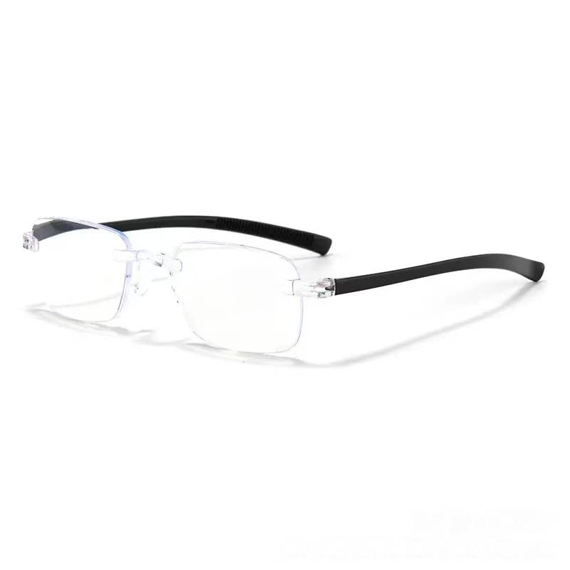 

European and American fashionable reading glasses, lightweight anti blue light and anti eye fatigue reader, suitable for both me +400