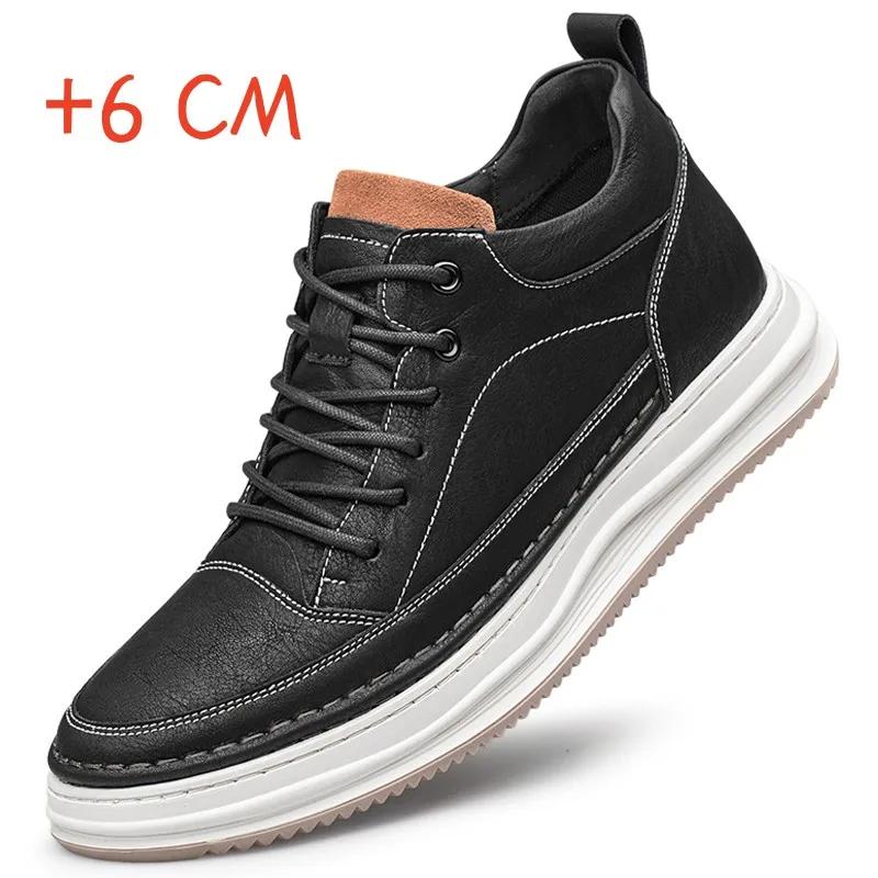 

Роскошные мужские повседневные туфли из натуральной кожи, новые итальянские кроссовки на шнуровке, модные удобные спортивные теннисные туфли для отдыха на природе, деловая обувь 44 чёрный