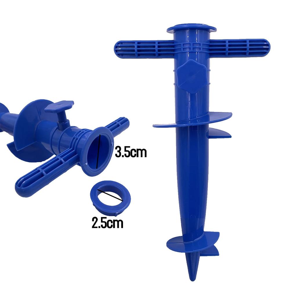 1-Pack Plastic Beach Umbrella Plug Base Floor Fork Insert Accessory