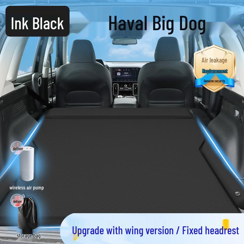 Haval Big Dog Car Bed Mattress - Inflatable Rear Seat Sleeping Pad & Trunk Bed.