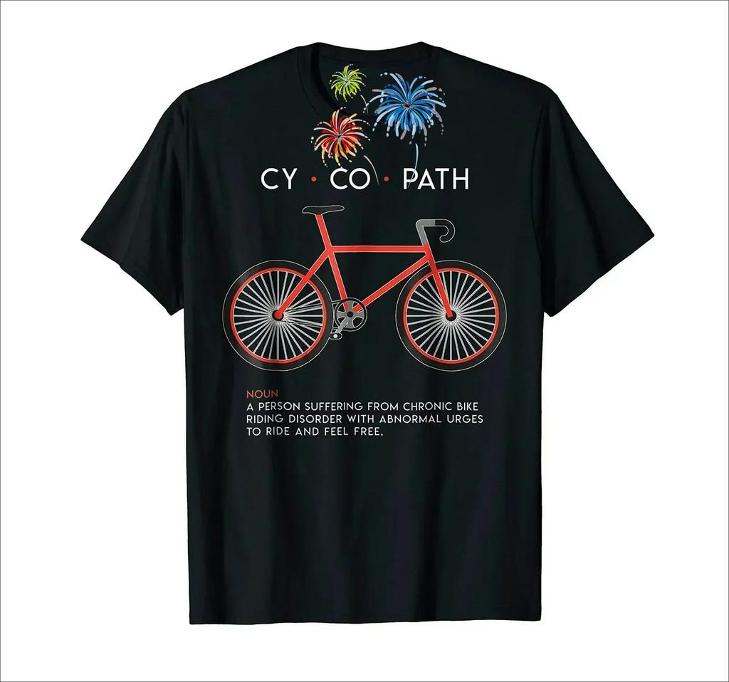 CYCOPATH Funny Cycling and Bicycle Riders Bike TShirt 100 Cotton ONeck Summer Short Sleeve Casual Mens Tshirt Size S3XL