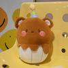 Cartoon Cake Plush Toys Stuffed Cute Bear Pig Dog Birthday Candle Cake Ice Cream Snack Party Decoration Christmas Gift for Kids