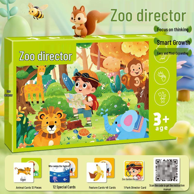 Zoo Director: Children s Educational Board Game for Logic, Brain Development, and Parent-Child Interaction