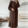 Frauen Muslimischen Lange Kleid Dubai Strickjacke Robe Maxi Kleid