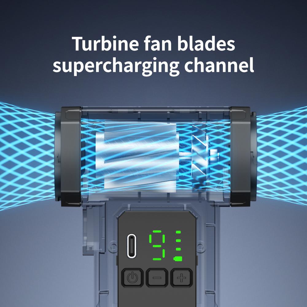 Violent Fan 300000RPM Powerful Air Blower 9 Gear Adjustable Digital Display Electric Air Duster 52m/s Brushless Turbo Jet Blower