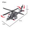MOC AH-64 Aircraft Model Building Blocks Military Series US Apache Aircraft Collection Ornament Kids DIY Toy Boy Gift