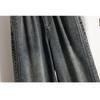DIMANAF 2026 Spring Summer Women Plus Size Jeans New Fashion Lady Denim Oversized Loose Long Pants
