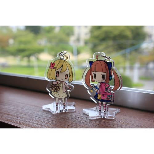 Coade CONC-CO49 Acrylic Keychain Rubber Stand, Single, Star Shape