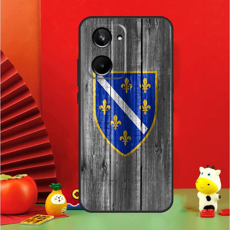 Bosnia and Herzegovina Flag Case For Realme C67 C55 C53 C51 C35 C33 C31 C30 C25s C21Y GT Neo 6 GT5 9 10 11 12 Pro Plus