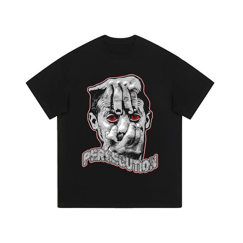 Oversized Vintage Hip Hop Tee Unisex Loose Fit Cotton T-Shirt Streetwear Casual Daily Wear