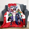 1pc Teen Titans Go! Flannel Throw Blanket - HD Printed Lightweight Soft Warm All-Season Blanket for Sofa, Bed, Travel008