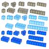 MOC Transparent Thick Building Blocks 1x1 1x2 2x2 2x4 Dots Clear Brick Figures Educational Creative Toy for Kid Compatible Brand