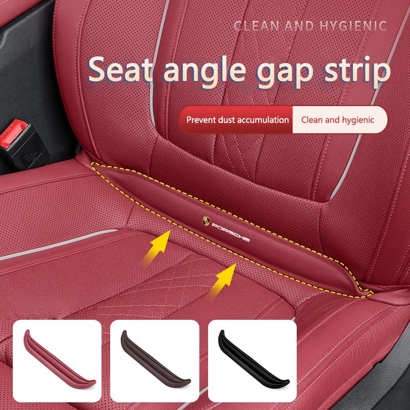 Bil Lädersäte Mellanrumsfyllare Auto Mellanrum Dammavvisande Skydd För Porsche 911 Cayenne Cayman Panamera Macan Taycan Boxster Carrera-GT