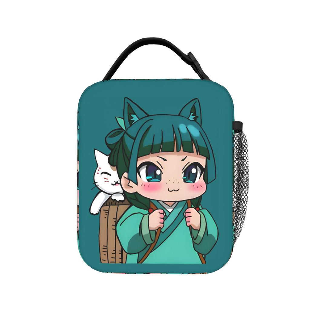 Maomao Jinshi Anime Sacs à déjeuner isothermes Portables Les Carnets de l'apothicaire Contenant à déjeuner Sac isotherme Sac fourre-tout Boîte à lunch Plage Pique-nique