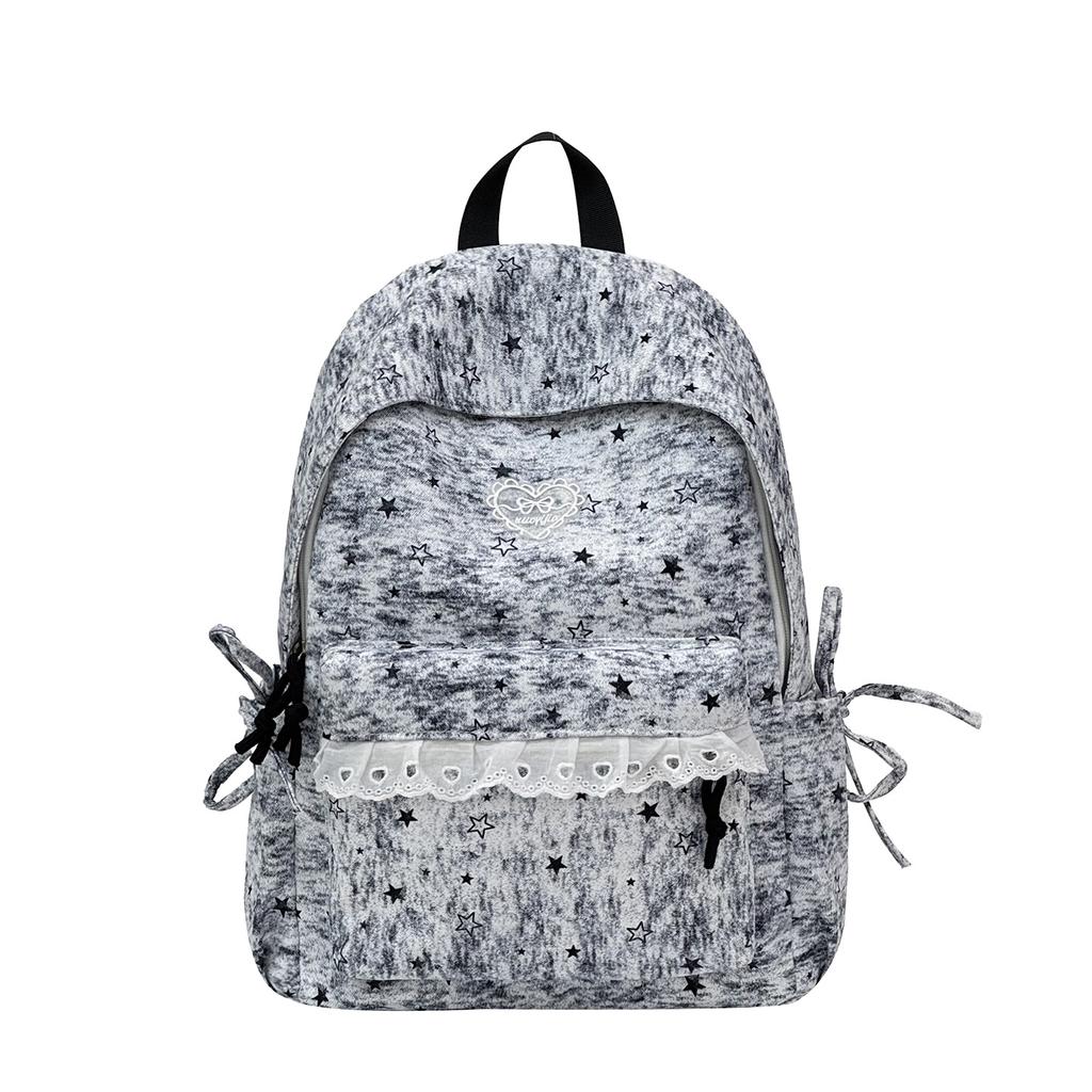 Schoolbag new schoolbag female Korean version ins literary small fresh wind junior high school student backpack large capacity casual backpack