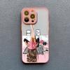 Beauty Makeup City Girl Pattern Case For iPhone 16 15 X XR XS 14 13 12Mini 11 Pro Max drawn girl Cover For iPhone 7 8 Plus SE2