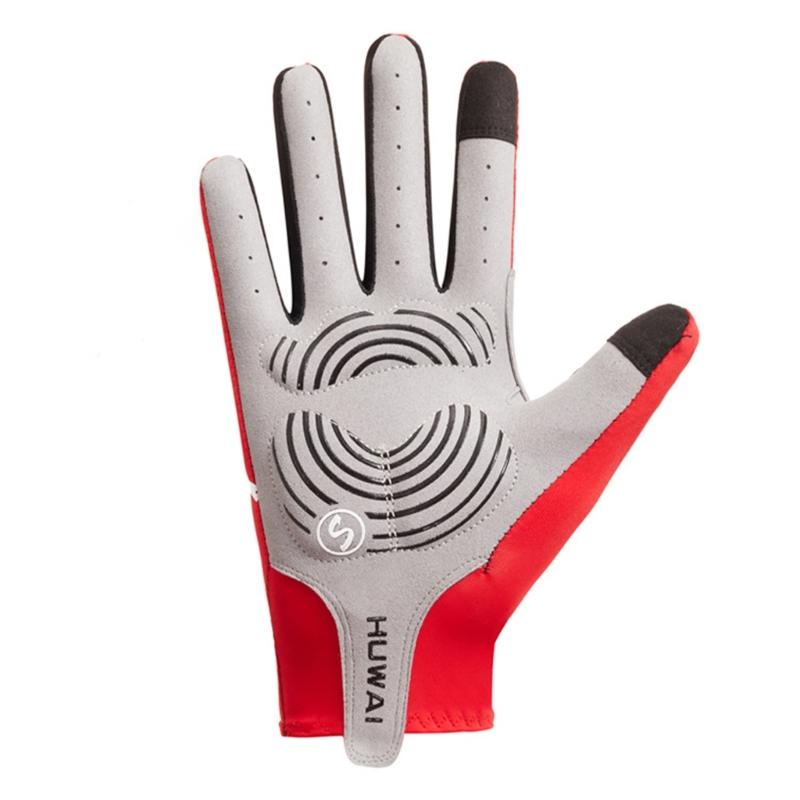 Sports Cycling Glove Full Finger Mountain Bike Gloves with Antislip Shock Absorbing Pad, Touchscreens Road Biking Gloves
