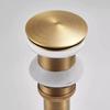 Brass Antique Kitchen Bathroom Wash Basin Waste Jump Drain with Overflow Chrome Plated