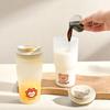 650Ml Cute Plastic Milk Coffee Cup With Lid Travel Sport Portable Large Capacity Water Cup Tumbler For Kids Adult