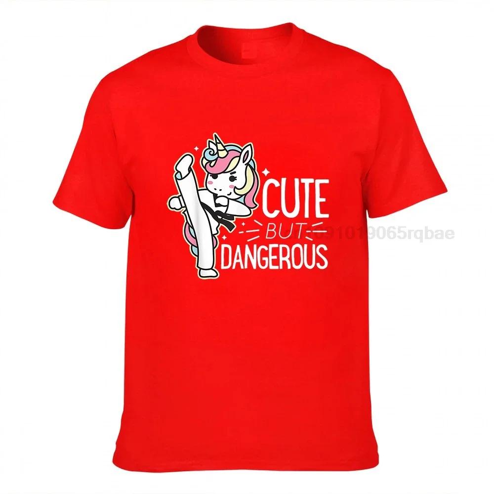 Cute Dangerous Karate Taekwondo Shirt Funny Gifts Tshirt Tshirts Tops Shirts Funky Cotton Gift Hip Hop Unisex