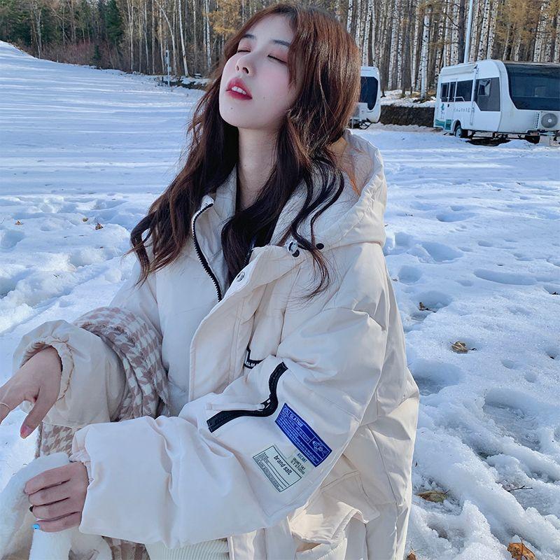 Zimní volný chlebový kabát Korejská verze Svrchní oděv ze zesílené bavlněné bundy