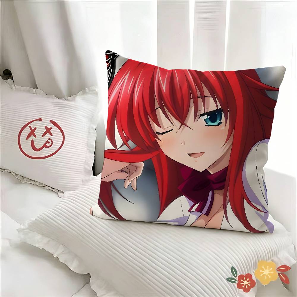 1pc Anime H-High School DxD Pillow Case Fashion Square Pillowcase Bedroom Sofa Room Ins Decoration Leisure