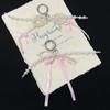 Sweet Bowknot Keychain Pearl Beads Bag Charm Fashion Ribbon Key Chain