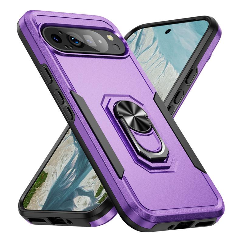 Applicable To Google Pixel 9Pro Ring Armor Anti-Drop Phone Case Pixel10a Pioneer Bracket Case