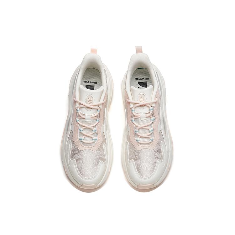 New Anta Running Collection BUNNY 4.0 Low Top Running Shoes Women's White Pink 122218885-1