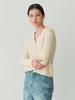 LE STUDIO Fine Rib Collar Cardigan (Lye)