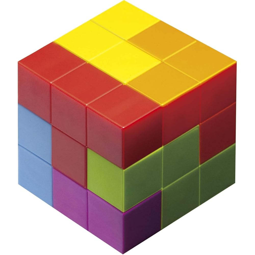 Masudaya Corporation ChaChaCube Colorful Building Blocks Toy for Kids Educational Fun