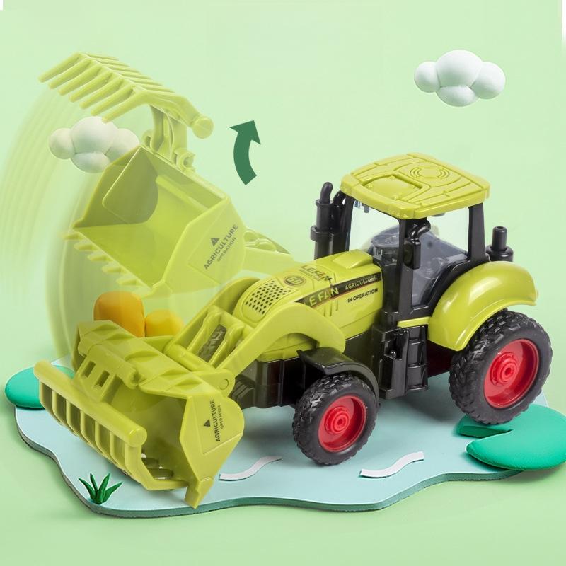 1Pcs Dump Truck Crane Engineering Inertia Car Toy Manual Skills Development Inertial Gliding City Construction Excavator Models