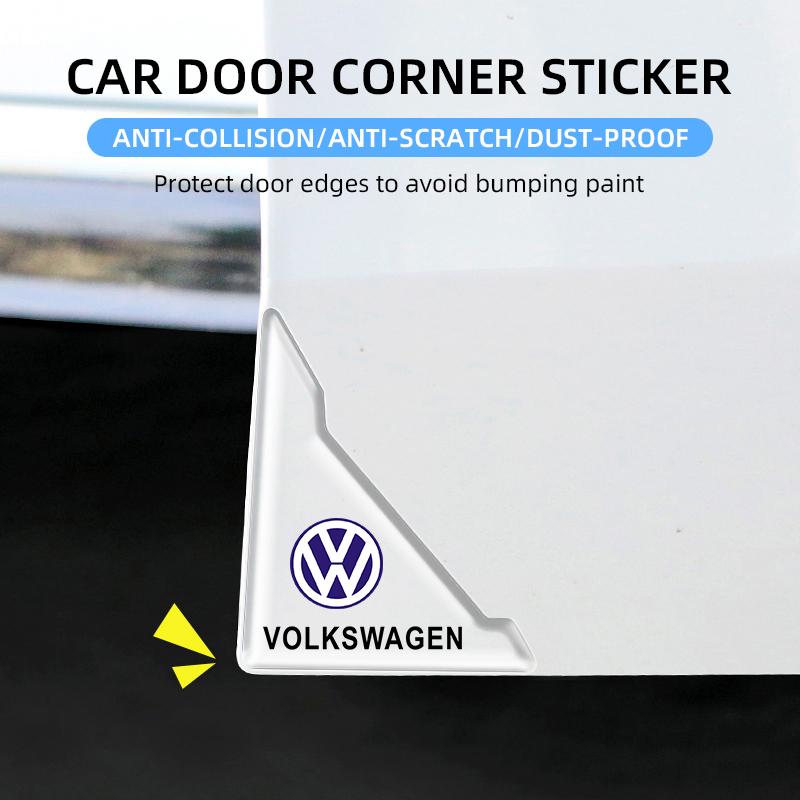 2026 Hot For VW VOLKSWAGEN 2pcs Car Exterior Decoration Door Corner Cover Anti-collision Sticker For Volkswagen VW GOLF Polo TOU