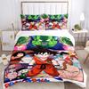 3pcs Dragon Ball Heroes Design Bedding Set Includes Comfortable Bedding with Stylish Design for Bedroom,  H027