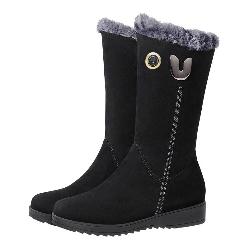 Botas de Nieve Eléctricas Calentadas: Zapatos Listos para el Invierno, Cálidos, Engrosados, Anti-Congelación para Uso en Exteriores y en Casa