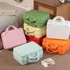 14 Zoll Mini-Reisekoffer Kosmetik-Aufbewahrungsbox Handgepäck Make-up-Koffer Organizer Tragbare Bordgepäcktasche Reise-Tote