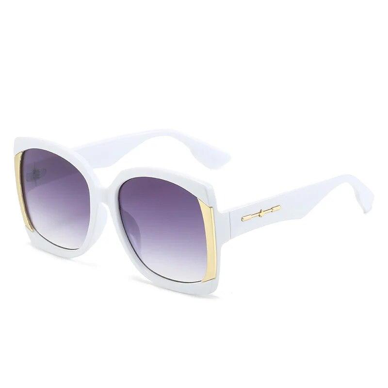 New Fashion Square Big Frame Personality Europe And The United States Show Light Luxury Sunglasses Ins Sunglasses