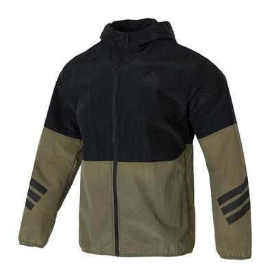 Future Icons Windbreaker Fashion Knit Windproof Casual Training Jacket Men Jacket Black Green JD4943